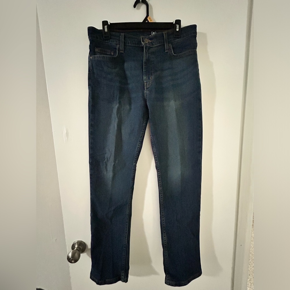 George Men's Dark Blue Straight Jeans